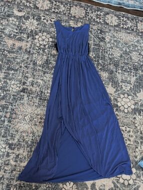 Free People Sleeveless Deep Blue Maxi Dress